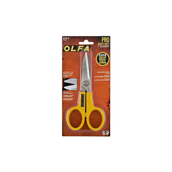 Scissors - OLFA 7 SCS-2 Serrated-Edge Stainless Steel Scissors