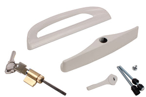 Roto Hardware Beige Patio Door Keyed Handle Set