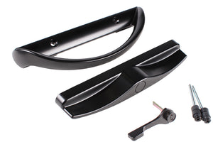 Roto Hardware Black Patio Door Handle Set - No Key