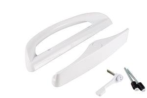 Roto Hardware White Patio Door Handle Set - No Key