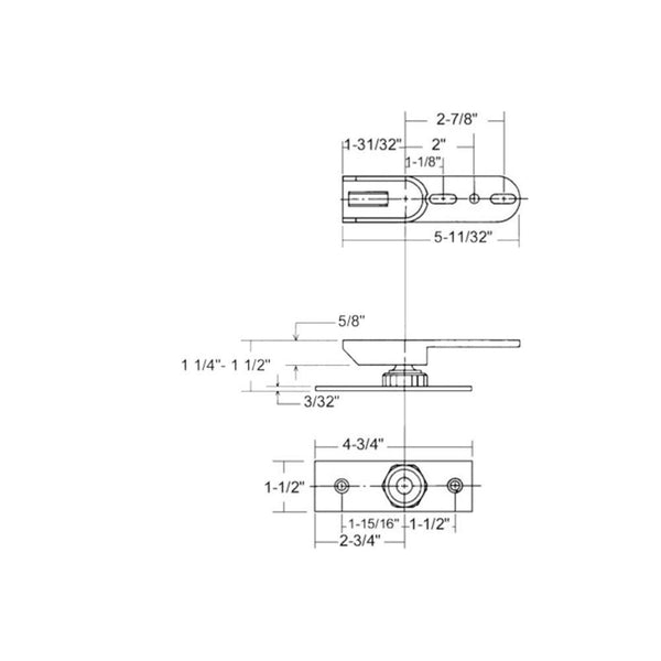 Dorma Center Hung Commercial Door Bottom Pivot