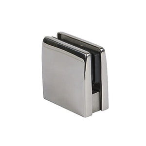 Glass Square Top Clamps - Polished Stainless