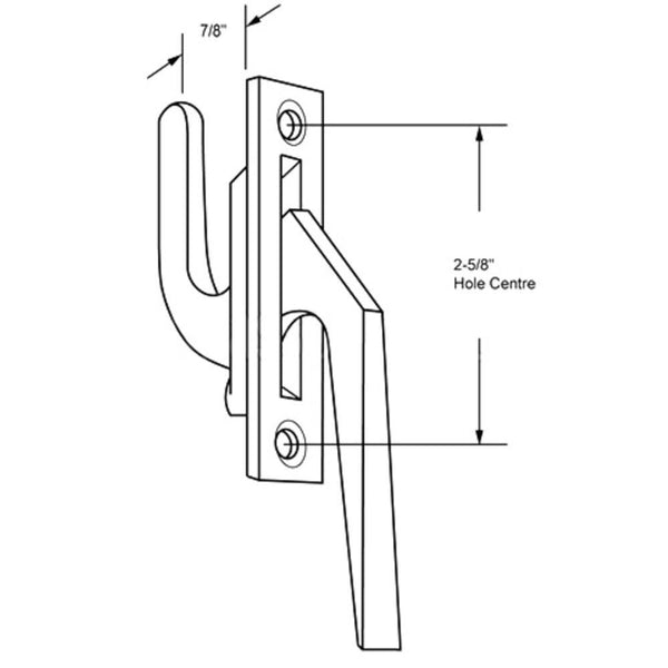 Casement Window Plastic Security Locking Handle